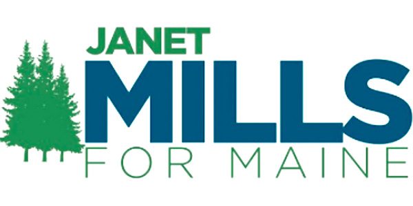 Campaign logo for Janet Mills for Maine 2020